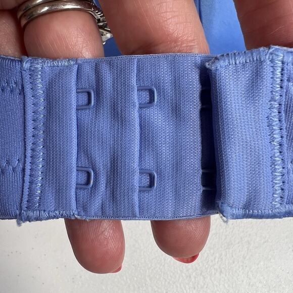 Vanity Fair 36C Bra Body Caress Full Coverage Wireless 72335 Convertible Blue - Picture 8 of 13